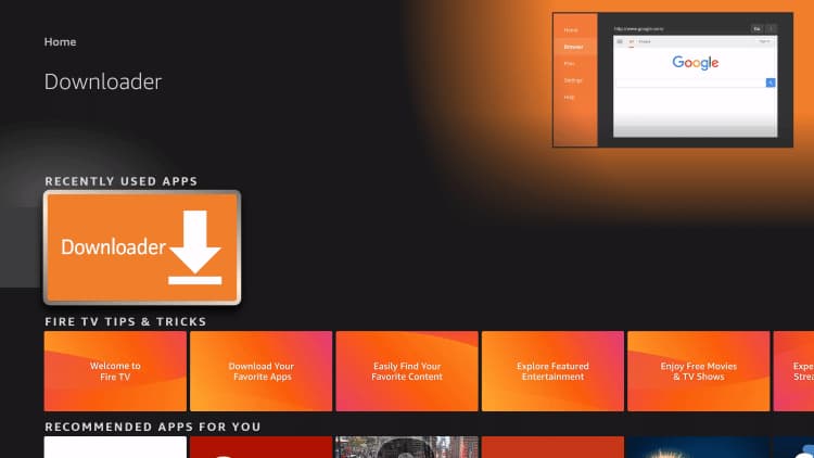 Tela inicial do IPTV Smarters Pro Android - download do APK