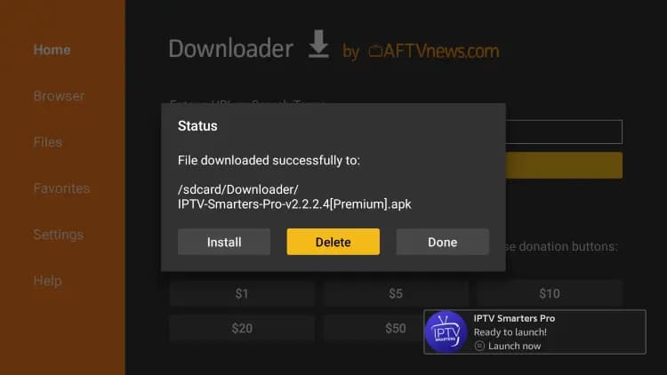 Selecao de metodo de login - Xtream Codes API